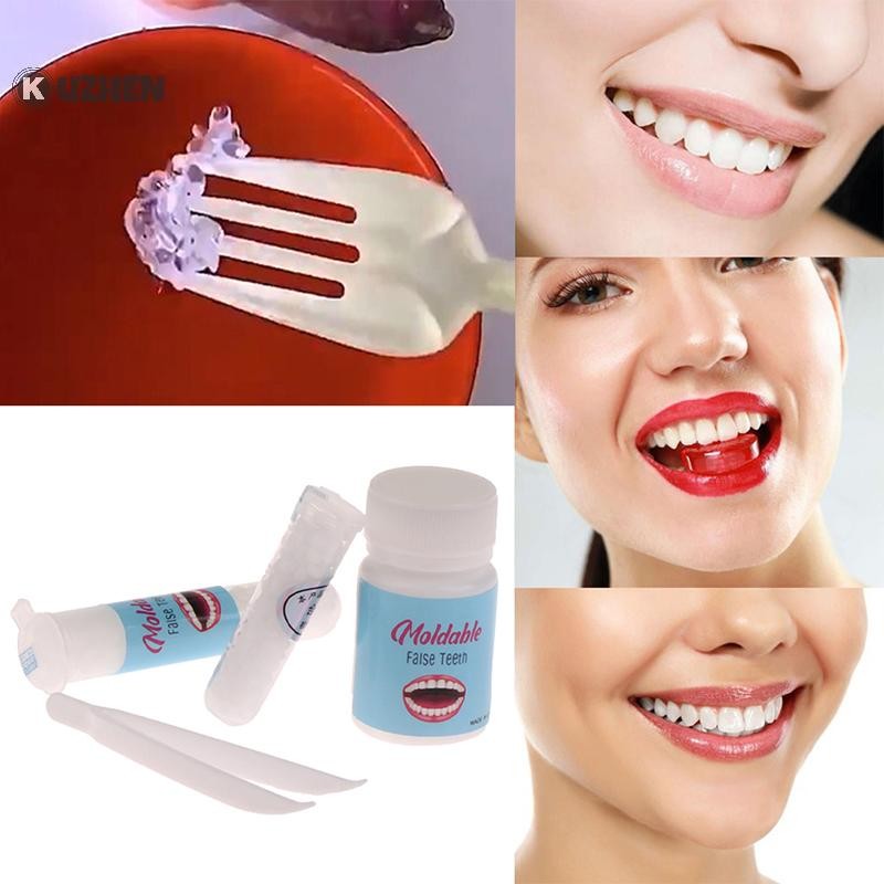 KUZHEN Bộ dụng cụ răng tạm thời 10g/15g/20g: keo dán, làm trắng, che khoảng cách, dụng cụ làm đẹp HOT