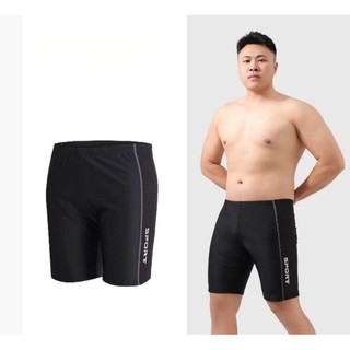50-150kg PLUS Size Nam Quần Bơi Bãi Biển Đen Nhanh Khô Kích Thước Lớn Dây Rút Ban Đồ Bơi
