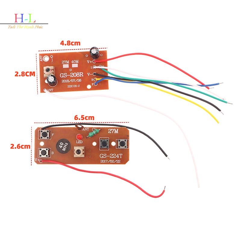 HL 1 Bộ Bảng Mạch 40M 4CH PCB Nhận Mô Đun Điều Khiển Cho Xe RC Phụ Kiện DIY RC Máy Bay Điều Khiển Từ Xa LMWU