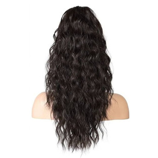 FUJIOU Móng Vuốt Kẹp Tóc Giả Đuôi Ngựa, Ngô Perm Đuôi Ngựa Nối Dài Sóng Xoăn Đuôi Ngựa, Phụ Kiện Tóc Dây Rút Lông Tơ Tự Nhiên Đuôi Ngựa Tóc Giả Cho Nữ