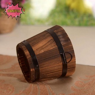 Pnpia Gỗ Tròn Thùng Trồng Chậu Hoa Văn Phòng Nhà Vườn Trang Trí Đám Cưới Boutique