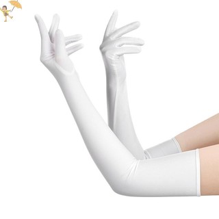 [GOU] Găng Tay Chống Nắng Spandex Co Giãn Cao Đảng Hộp Đêm Cưới Găng Tay Đen VN