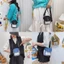 Túi Đựng Điện Thoại Nữ Canvas In Hình Hoạt Hình Túi Đeo Vai Thời Trang Thường Ngày VN