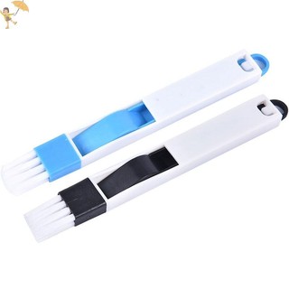 [Gou] Bàn chải rãnh làm sạch cửa sổ đa năng 2 in1 Bàn phím gia dụng Dụng cụ gấp VN