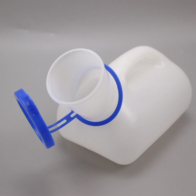 Bình Tiểu Nhựa 1000ML Cho Nam, Có Nắp, Bộ Tiếp Nhận Nước Tiểu, Bình Đái Có Đầu Nối Cho Nữ