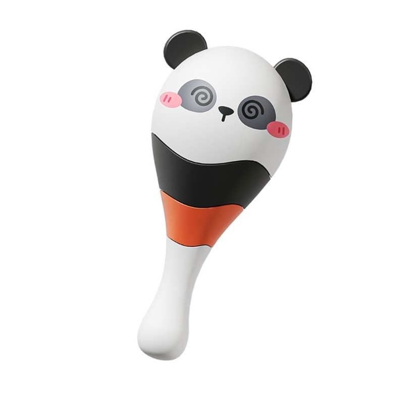 Fl Đồ chơi lục lạc gấu trúc giáo dục Dễ dàng cầm nhạc Maracas Đồ chơi cho bé 0-3 tháng tuổi