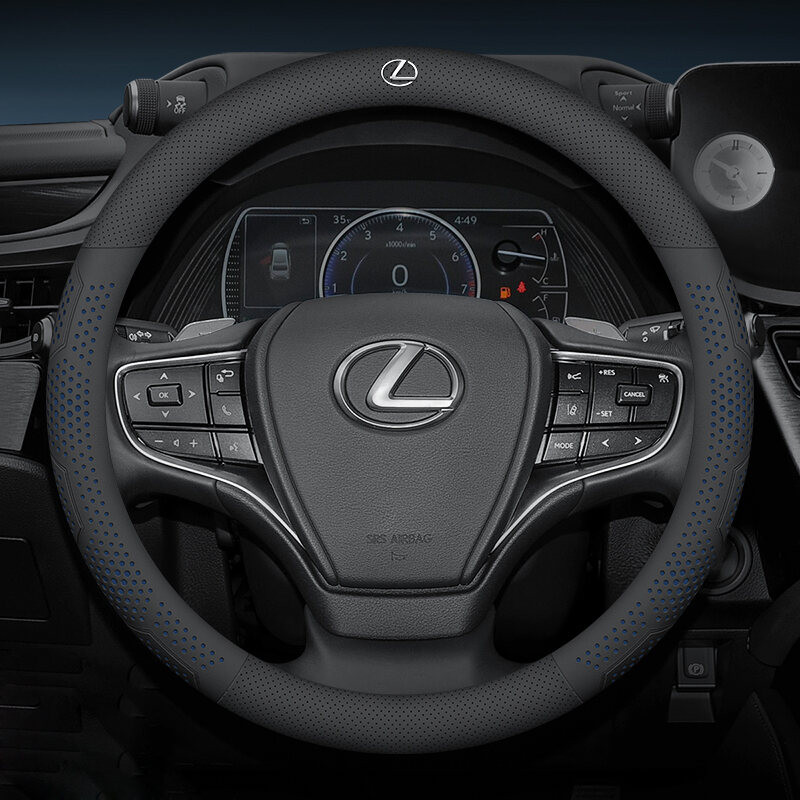 Bọc Vô Lăng Siêu Mỏng Ô Tô, Da Siêu Mỏng Chống Trơn Trượt Và Hút Mồ Hôi Cho Xe Lexus rx 570 RX300 LX570 RX350 LX470 IS NX Vỏ Vô Lăng Đa Năng Ô Tô Chất Lượng Cao