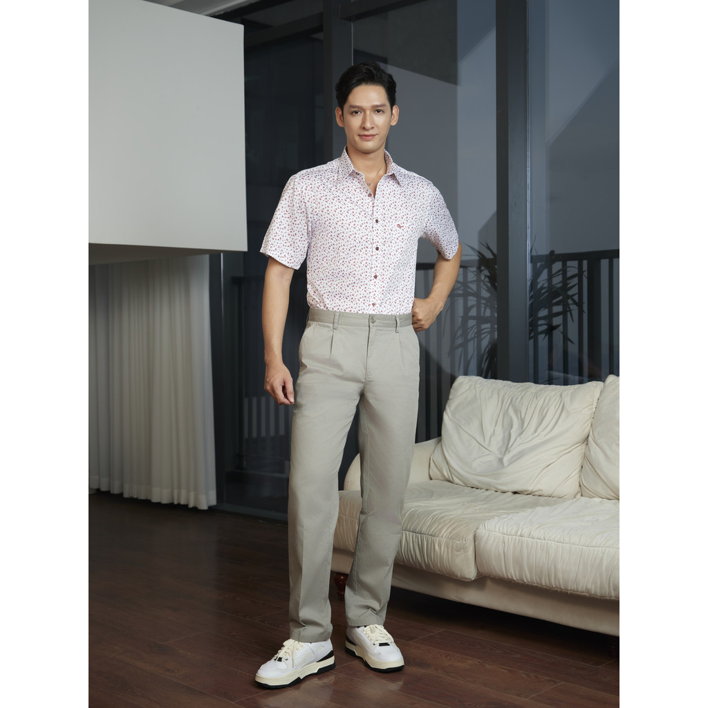 Quần dài Khaki 1ly VIETTIEN SMART CASUAL vải Cotton form REGULAR VT00000176