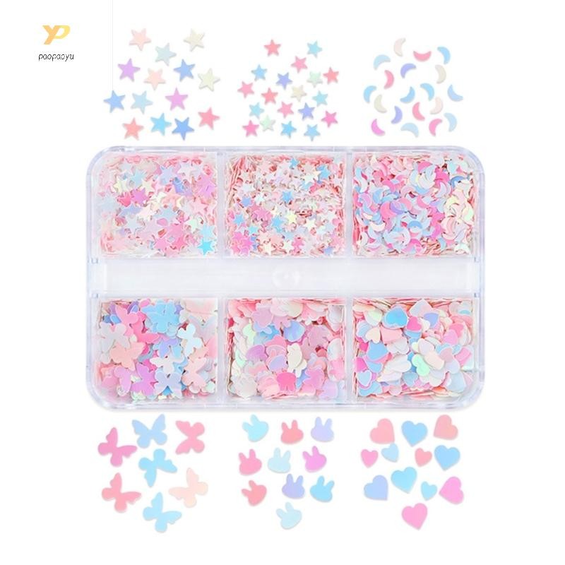 Ppy Mặt Trăng Trái Tim Lấp Lánh Kim Sa Lấp Lánh Lấp Lánh Phối Móng Tay Lấp Lánh Cho Người Phụ Nữ Cô Gái