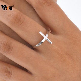 Titanium Steel Wedding Ring, adjustable by Vnox stores