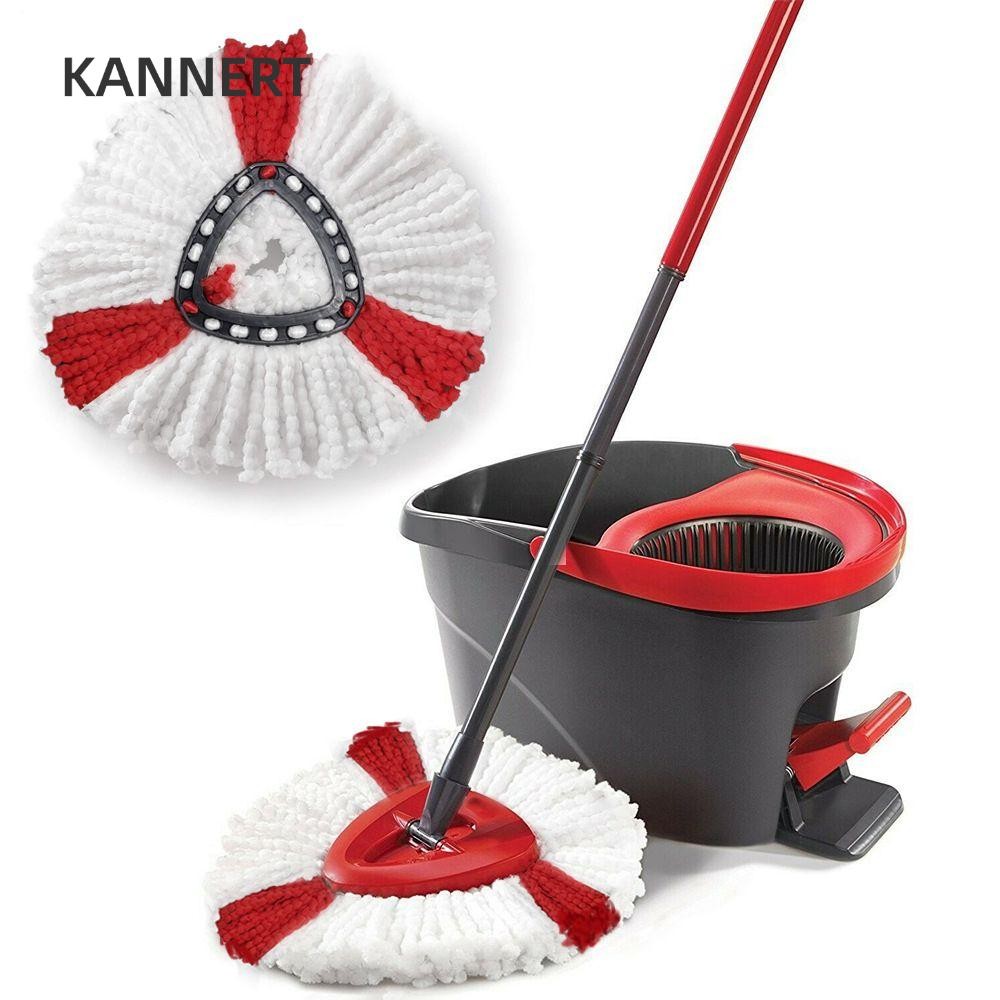 Phụ kiện thay thế KANNERT Cây lau nhà quay dễ dàng làm sạch Microfiber cho O-Cedar / Vileda