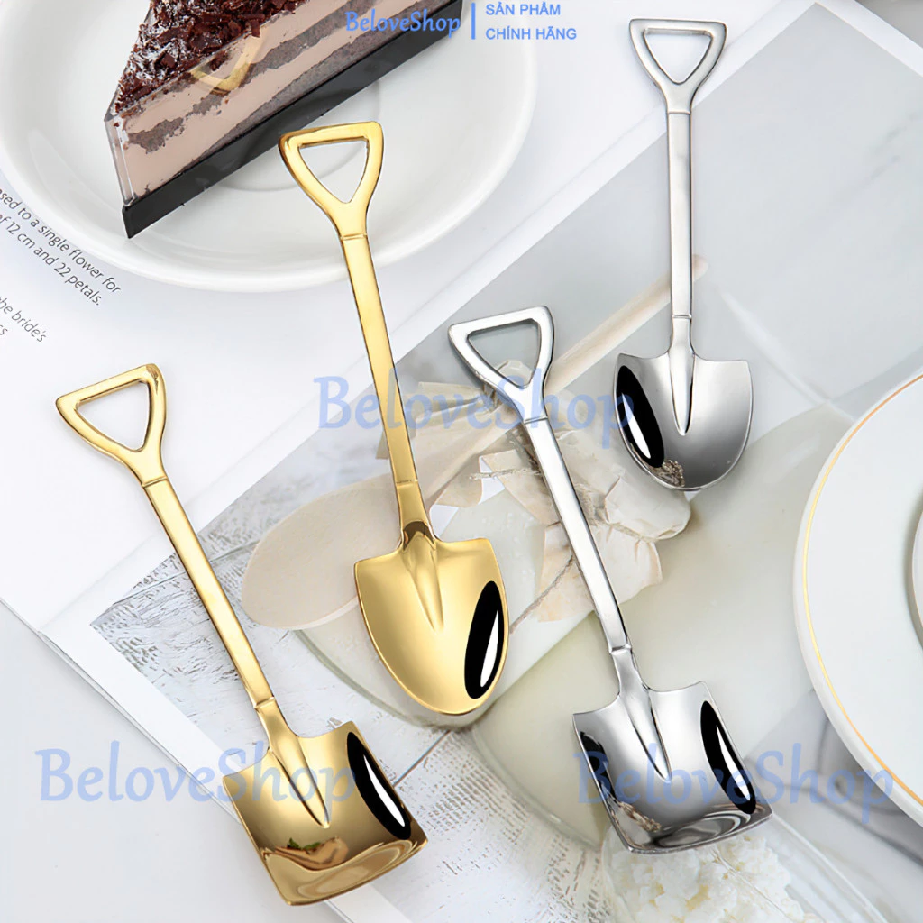 Muỗng hình xẻng xúc thức ăn bằng thép không gỉ sáng tạo -BeloveShop