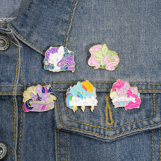 Hoạt Hình Truyền Hình 'My Little Pony 'Trâm Cài Hoạt Hình Dễ Thương Men Huy Hiệu Ba Lô Phụ Kiện Quà Tặng Cho Bạn Bè