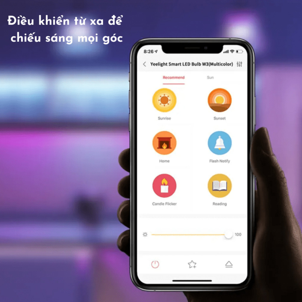 [ Bản quốc tế ] Bóng đèn LED thông minh Yeelight W3, điều khiển App, đèn RGB