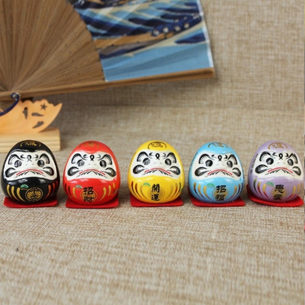 Bộ 5 Búp Bê Daruma Nhỏ Nhật Bản Daruma Tượng May Mắn Daruma Tượng Trang Trí Truyền Thống Nhà Tượng Trang Trí Shop Trang Tríidaevn