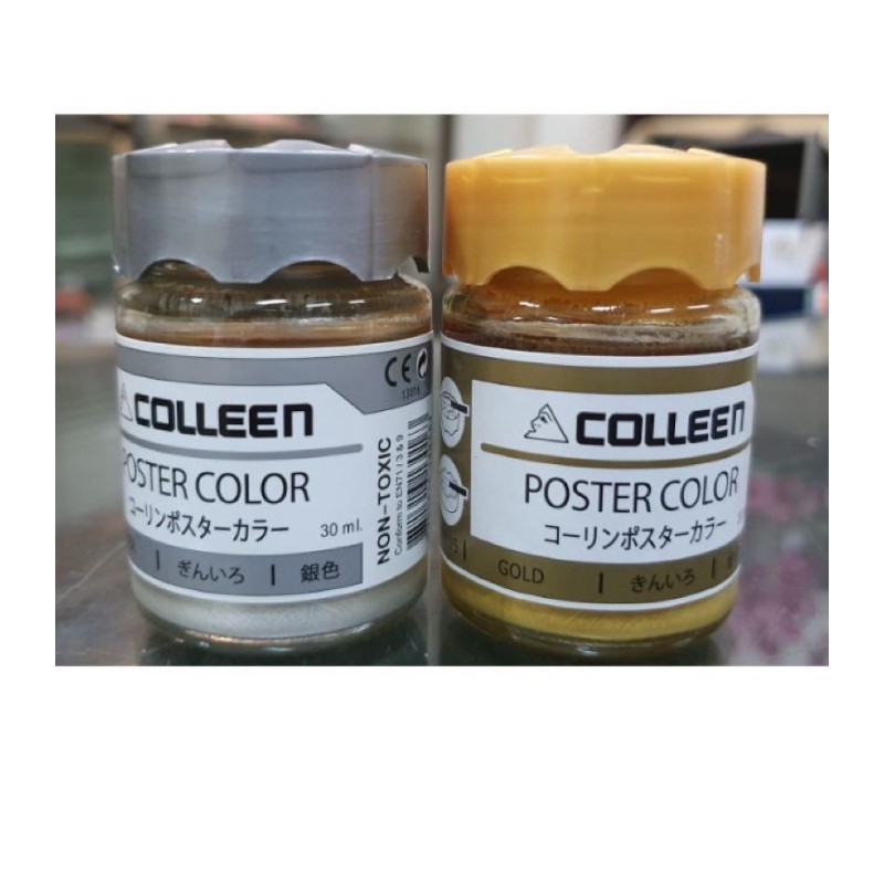 Màu poster Nhũ vàng, nhũ bạc Colleen 30ML.