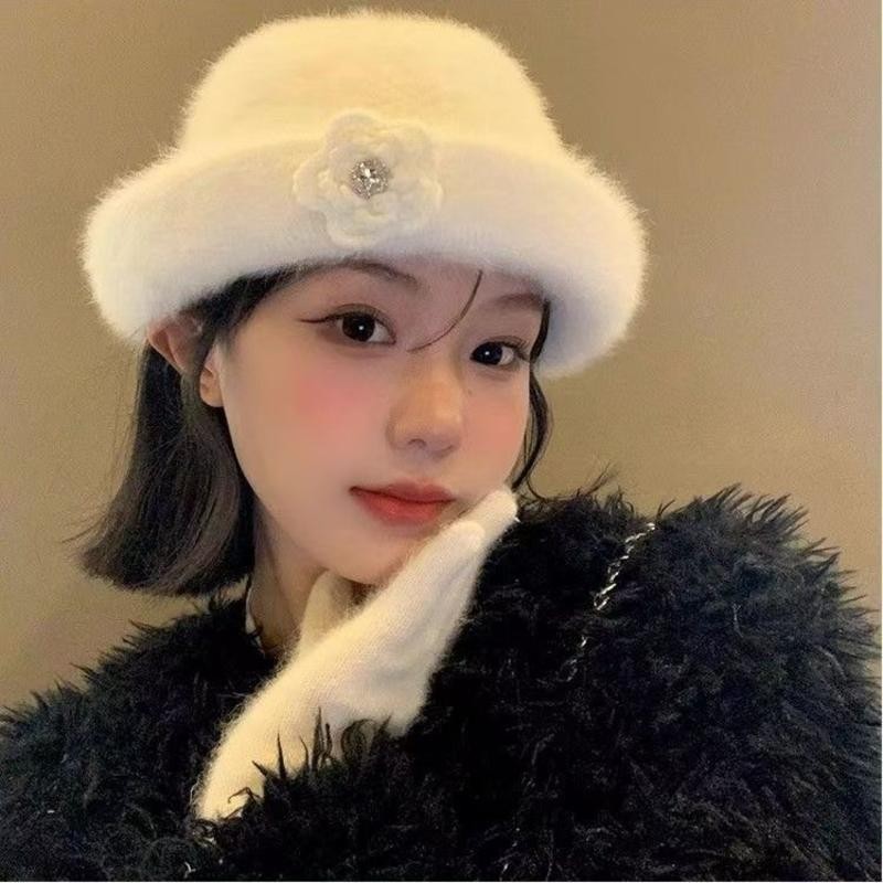 Phụ Nữ Phong Cách Mới Thu Đông Thời Trang Pháp Retro Thanh Lịch Cao Cấp Tất Cả Trận Đấu Mũ Xô