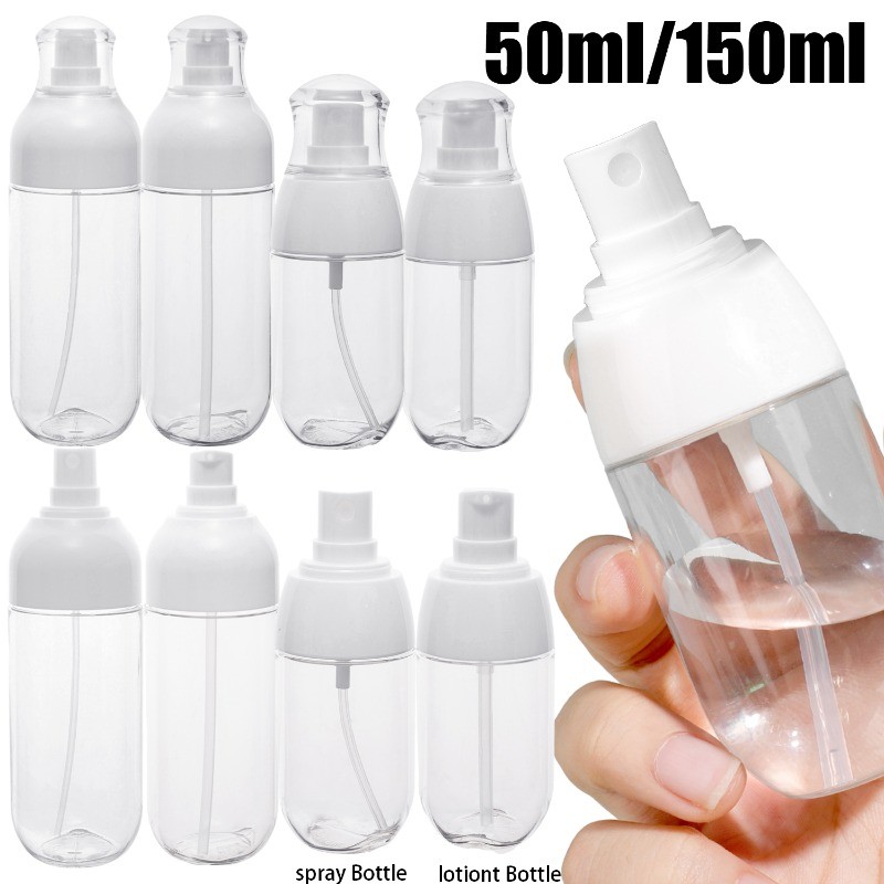 [Đặc sắc] Bình xịt Press - Bình rỗng PET - Bình đóng chai phụ kem dưỡng da - Hộp đựng chất lỏng - Có thể tái sử dụng, nạp lại, kín - Hộp đựng mực cồn - Phụ kiện du lịch