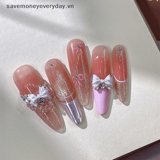[savemoneyeveryday] 50 Chiếc Ngọc Trai 3D Nail Art Bow Charm Cho Móng Tay Thiết Kế Trang Trí Phụ Kiện Làm Móng Tay Nơ Đồ Thủ Công DIY [vn]