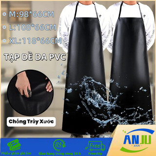 Tạp Dề Da PVC Chống Thấm Nước & Dầu, Bảo Vệ Cao Cấp Cho Đầu Bếp, Thợ Làm Bánh, Làm Vườn