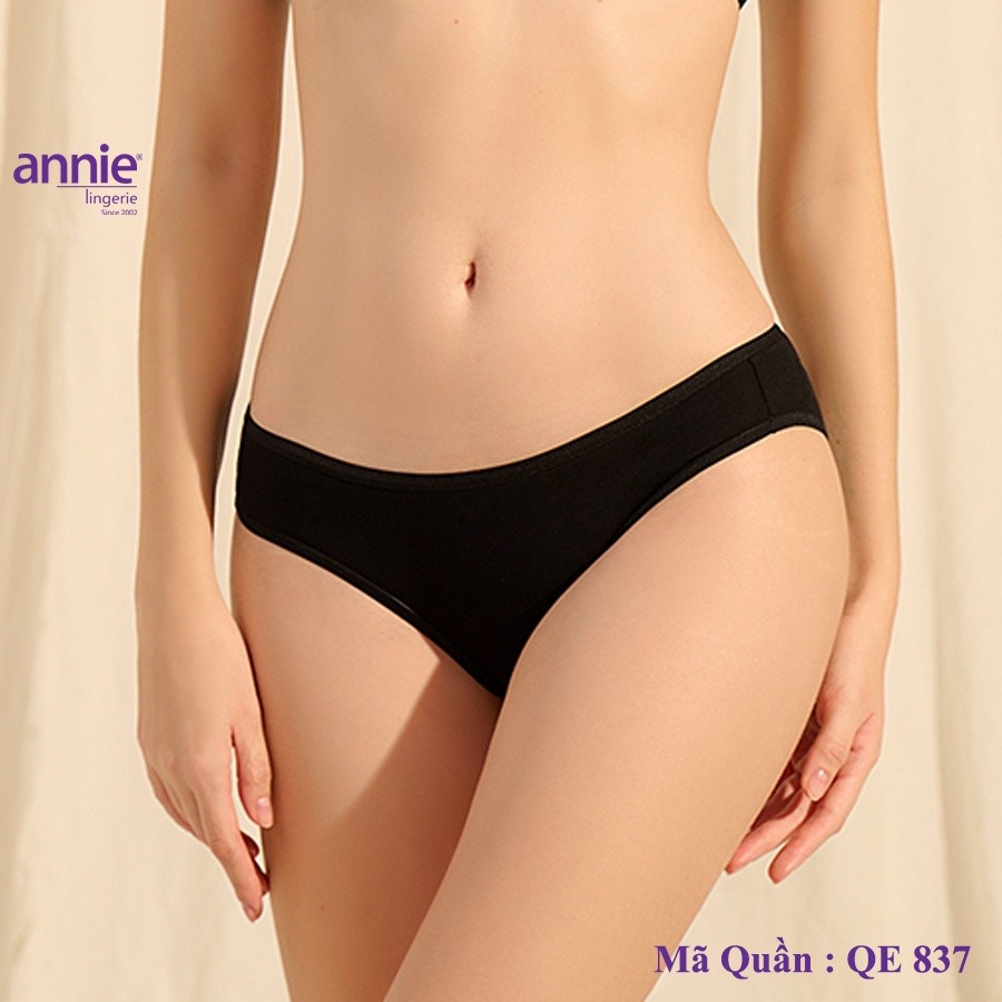 Quần lót nữ trơn vải cotton annie QE837 form basic trẻ trung năng động, thoáng mát