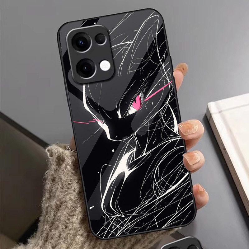 Ốp Điện Thoại Thủy Tinh pokemon 06 Cho Oppo A54 A74 4G A79 5G A94 A3X Reno 11 12 13 11F 12F 13F 10 8 Cover