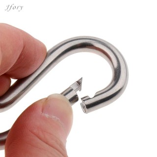 Jfory 316 Thép không gỉ Lò xo Snap Hook Carabiner Móc khóa Cắm trại Đi bộ đường dài Du lịch