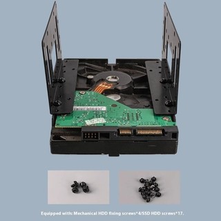 Lồng truyền động bằng thép YXA 2 5 inch 3 5 inch SSD Dung lượng HDD Gắn bên trong Giá đỡ mở rộng để chơi game Dữ liệu Video Storag