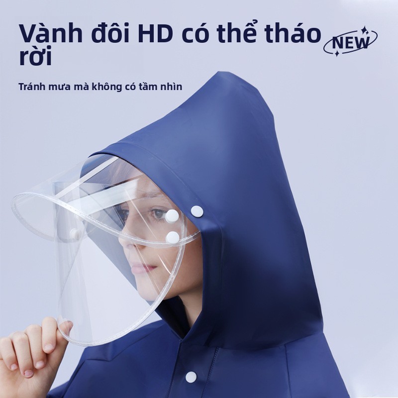 Chất lượng cao - áo mưa trẻ em, chất liệu EVA dày, có thể đeo túi đi học, hoa văn thời trang, áo mưa trẻ em - phù hợp với trẻ em từ 5-15 tuổi