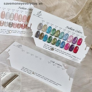 [savemoneyeveryday] Bảng hiển thị màu móng tay Acrylic Đầu giả Gel Ba Lan Đế trưng bày Salon Làm móng tay Kệ trưng bày trang trí chụp ảnh [vn]