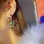 Nhẹ nhàng Tính khí sang trọng Ánh sáng đẹp Bông tai ngôi sao Zircon bất đối xứng sang trọng