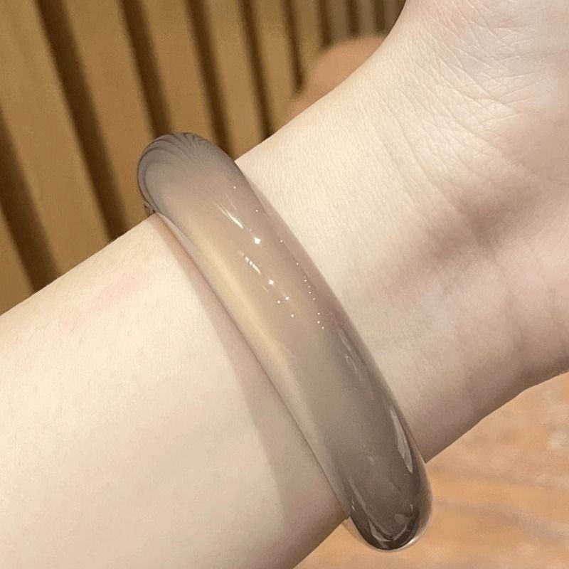 Vòng tay ngọc mã não dành cho nữ Vòng tay Chalcedony vàng sâm panh