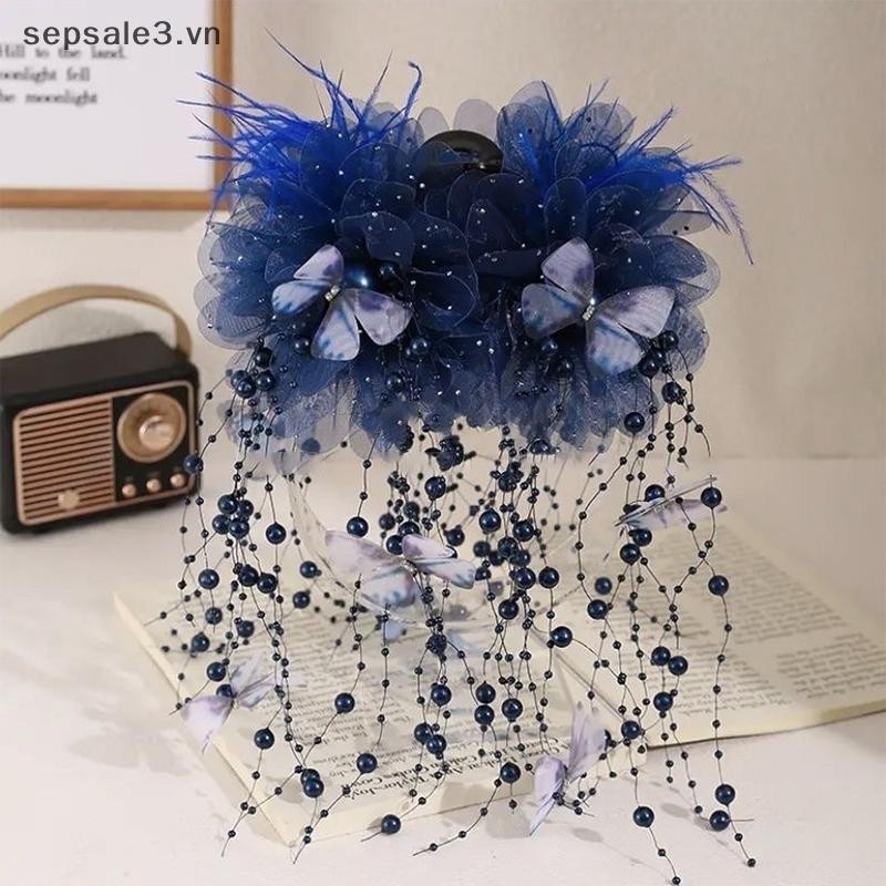 # VN # Fashion Fairy sel Hair Claw Kẹp Tính Khí Lưới Móng Vuốt Hoa Kẹp Nữ Mũ Phụ Kiện Tóc.