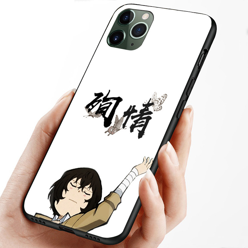 Bungou chó đi lạc Dazai Osamu Kính cường lực Điện thoại di động cho iPhone 16 15 14 13 12 11 Pro XS Max Plus Mini X XR 8 7 6s SE2 / 3 Cover