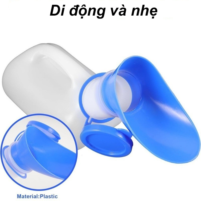 Nam/Nữ Bình Đựng Nước Tiểu Di Động ，Nhà vệ sinh ngoài trời 1000ml，Cho Cả Nam Và Nữ Đi Du Lịch/Cắm Trại/Xe Hơi