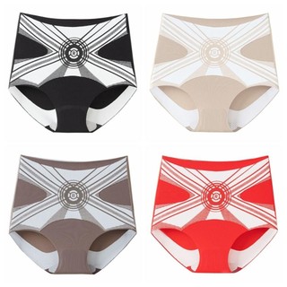 Máy định hình cơ thể sau sinh - Quần lót nữ cạp cao từ vải cotton, thoáng khí và nâng mông