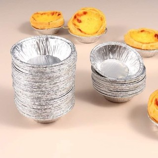 Cốc giấy bạc khuôn nướng thực phẩm bánh tart trứng hàu tiện dụng đế chén lót