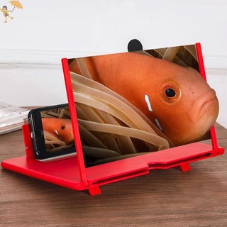 [Gou] Kính lúp màn hình điện thoại di động 3D 10 inch HD Bộ khuếch đại Video Giá đỡ điện thoại VN