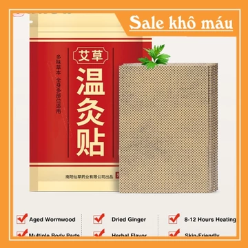 (Túi 20 miếng) Dán Ngải Cứu Bộ 20 Miếng Dán Thạch Cao Gừng Ngải Cứu Tự Làm Nóng Cho Cổ / Lưng / Vai / Eo (ngaanh_shop)