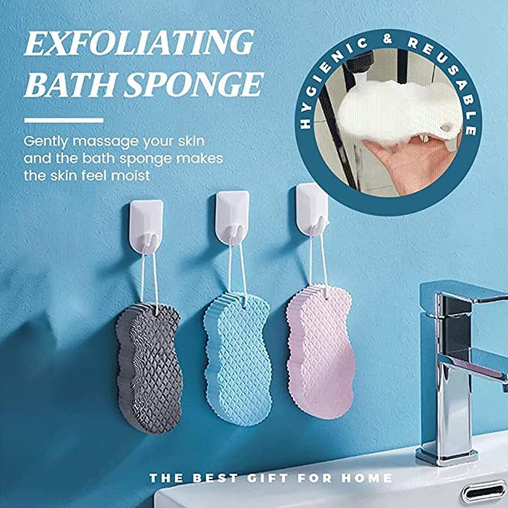 Learnever Esponja Tẩy Tế Bào Chết Mềm Xốp Body Scrubber Tắm Tẩy Tế Bào Chết Bọt Biển Tắm Da Body Scrub K0s2