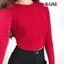 Áo Kiểu Croptop Cổ Tròn Lông Tay Dài, Áo Lông Ôm Body Có Độ Co Giãn Mềm Mịn_A417 Nữ Women Women