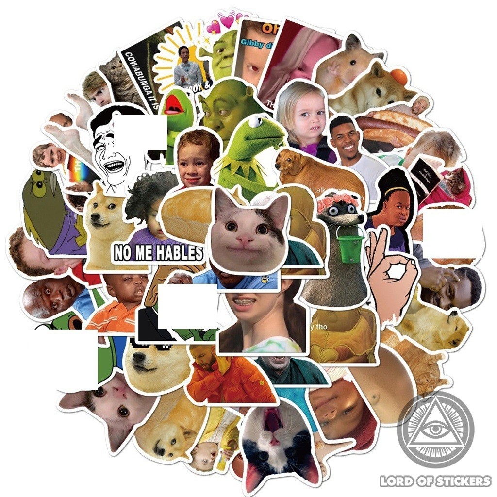 50 Hình Dán Meme Sticker Vui Nhộn Hài Hước
