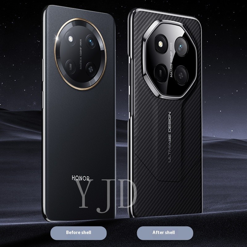Ốp YJD Cho Honor X9C 5G Vỏ Điện Thoại Chống Rơi Họa Tiết Sợi Carbon Cổ Điển Cao Cấp