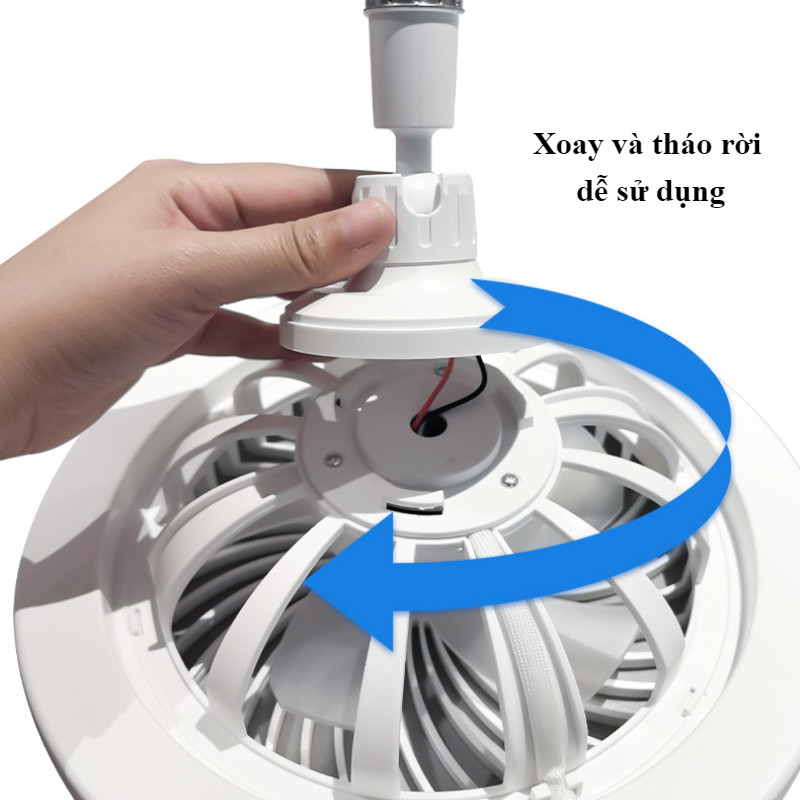 Quạt Trần Đèn,  LED quạt đèn, quạt gió đèn,Đèn 3 Màu Điề，Khiển Từ Xa 2 Trong 1，Chức năng tiếng ồn thấp