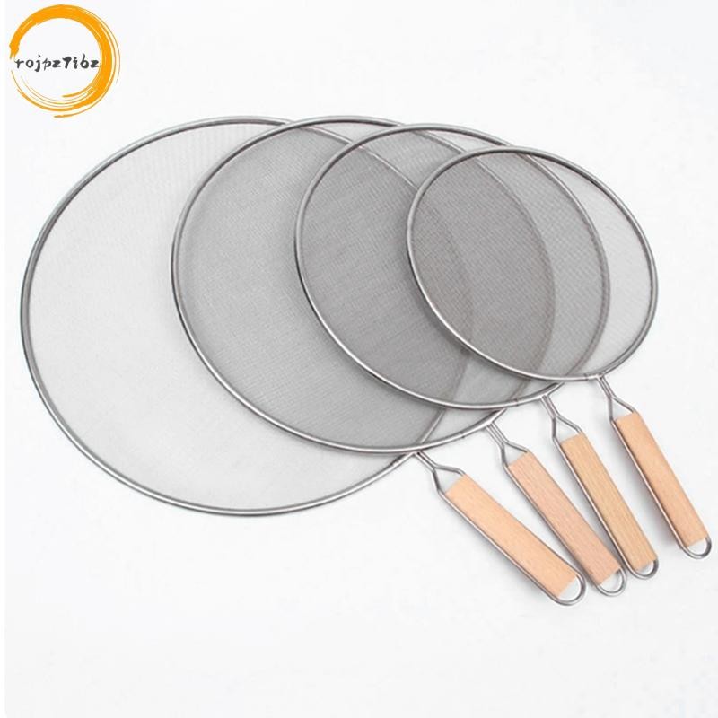 Nấu Ăn Chiên Thép Không Gỉ Chống Splatter Bảo Vệ Lưới Dầu Mỡ Splatter Màn Hình Chảo Lưới Bảo Vệ Splash Cover