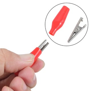 MIS Hot 10x 28mm Cá Sấu Dẫn Cho Cá Sấu Kiểm Tra Kẹp Fr Dây Nhảy Điện C