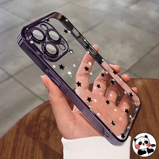 Ốp Điện Thoại Mạ Sang Trọng Cho infinix Hot 40i 40 Pro 30 20 10 9 Play 30i 11S NFC Zero 30 4G Ốp Lưng Ngôi Sao Dễ Thương Sáng Bóng Chống Sốc Mát Trong Suốt Vỏ Mềm