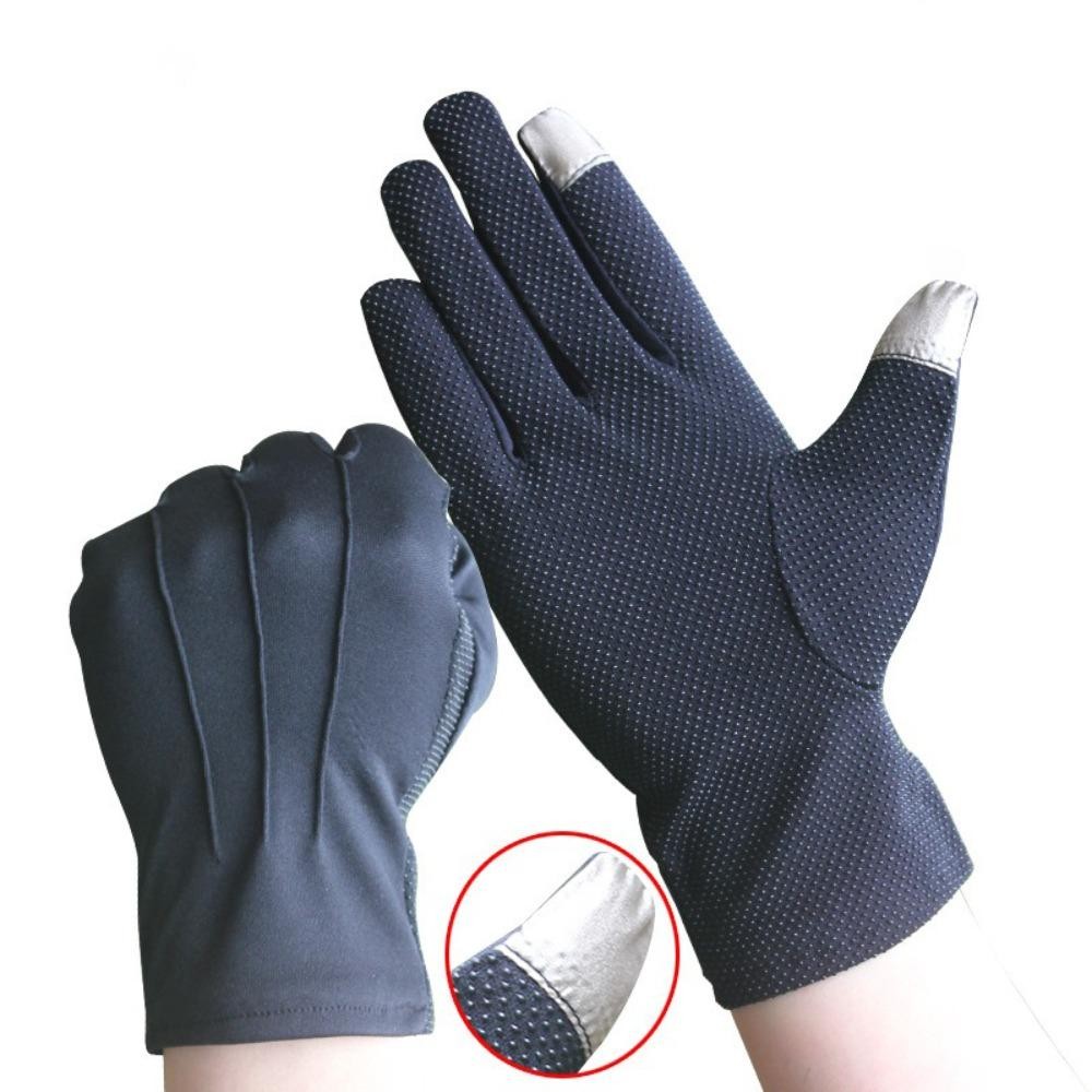 Găng tay nghi thức HOBBYIN, Găng tay lái xe thoáng khí chống tia cực tím, Găng tay chống nắng màn hình cảm ứng chống trượt Unisex