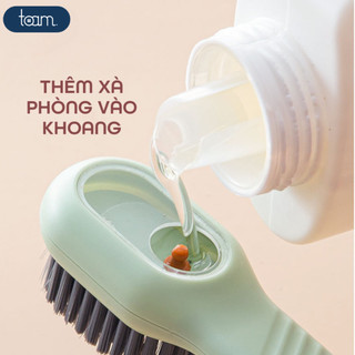 Bàn chải chà giày, giặt đồ đa năng 3in1 có ngăn chứa nước giặt, Bàn chải cọ rửa đa năng có móc treo
