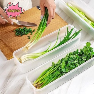 PNPIA 4 Hộp Đựng Thực Phẩm Hình Chữ Nhật Dài Nhựa Có Thể Tái Sử Dụng Tủ Lạnh Hộp Sắp Xếp Phụ Kiện Nhà Bếp Boutique